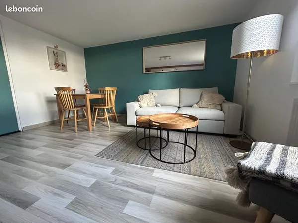 T3 meublé lumineux + parking - 3 min gare Rouen 