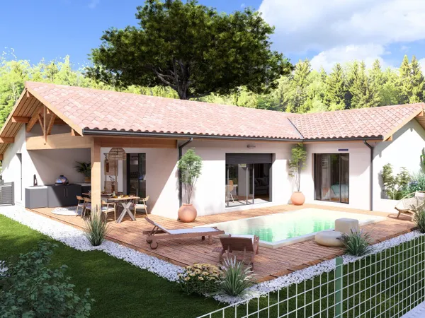 Maison neuve 102m², 3 chambres, à Léon 