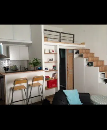 Studio avec mezzanine 