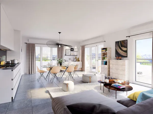 SIX-FOURS-LES-PLAGES : MAGNIFIQUE T4 TRAVERSANT DE 90 M² AVEC TERRASSE PLEIN SUD 