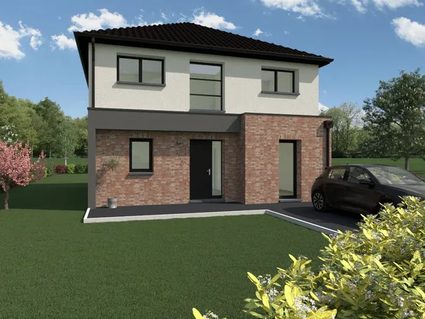 Terrain + maison 132 m² 