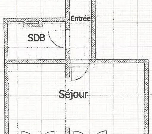 Studio 1 pièce 26 m² 