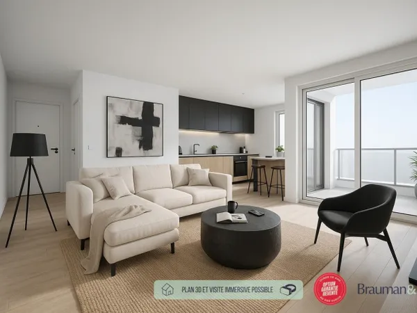 4 PIÈCES de 84m² + EXT(s) de 20m² + PKG(s) 