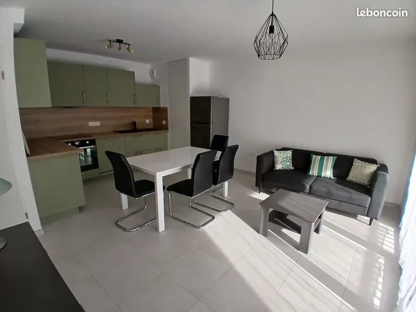 Appartement meuble 60m2 immeuble neuf centre caen 