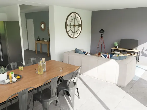 Terrain + maison 100 m² 