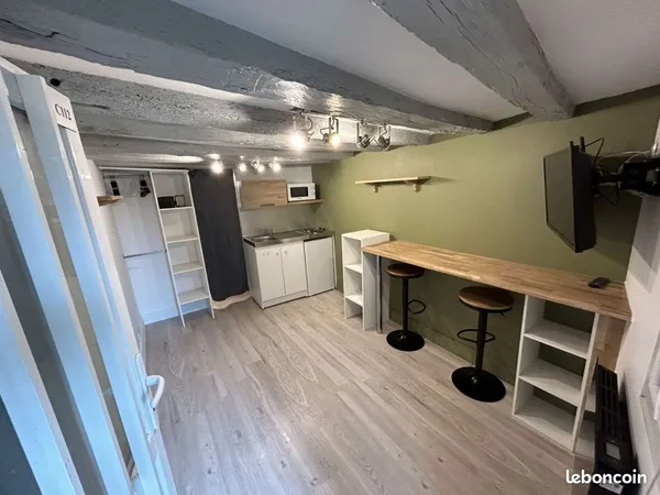 Appartement 18m2 proche centre avec jardin 