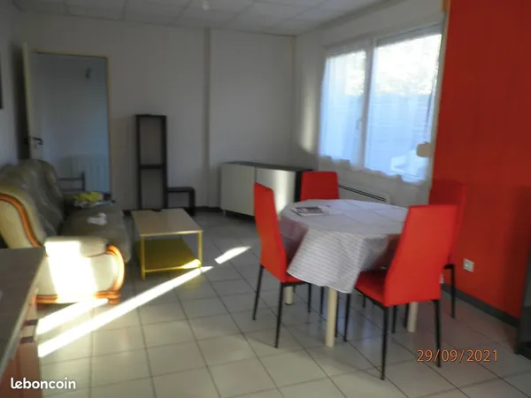 T2-48m2-meublé rdch-jardin fermé 
