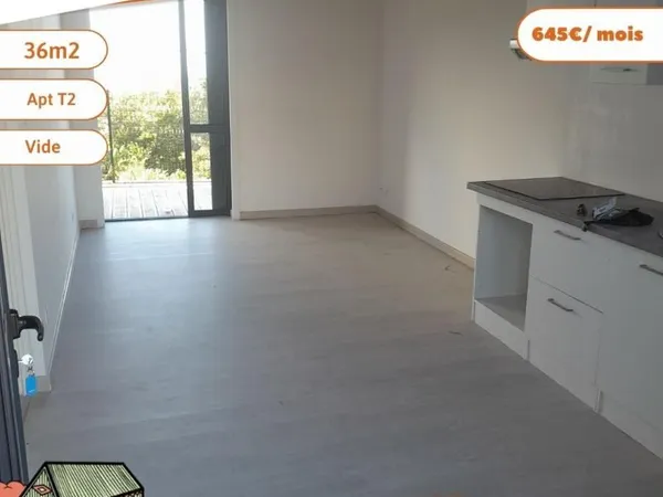 Appartement 2 pièces 36 m² 