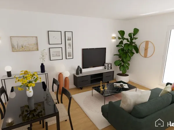 Appartement 3 pièces entièrement refait à neuf 