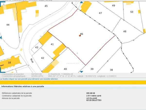Terrain constructible 2511 m² 
