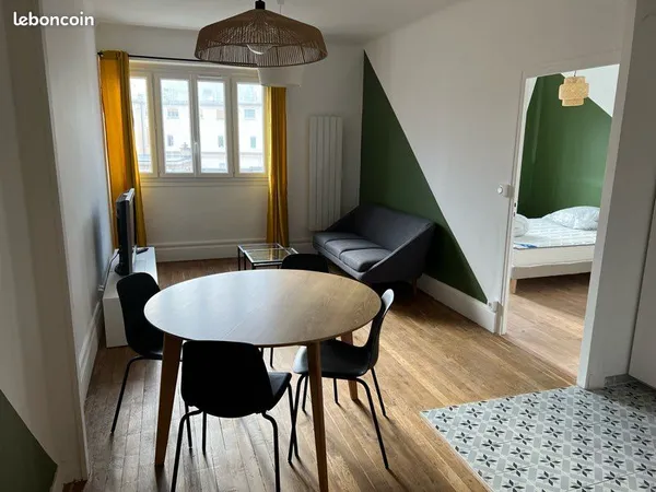 Appartement T2 meublé de 50 m2, très lumineux, refait à neuf, à 5 min à pied de l'hôpital 