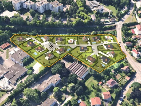 Terrain en lotissement 851 m² 