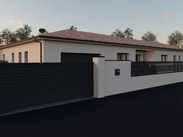 Projet de construction d'une maison 168 m² avec terrain à MAUVEZIN (32) au prix de 424340€. 