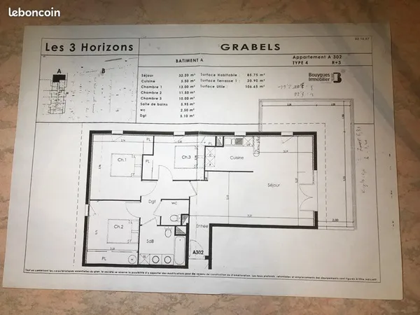Vente appartement 4 pièces à GRABELS 