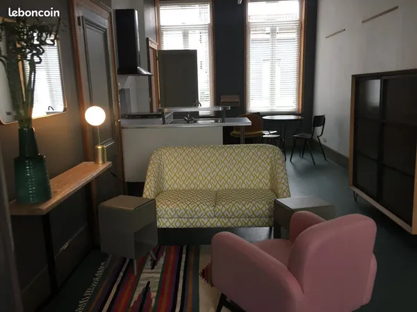 Grand studio meublé roubaix centre 
