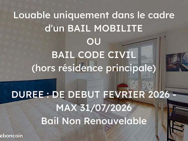 Studio 1 pièce 24 m² 