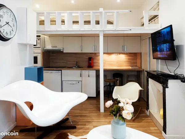 Studio meublé avec mezzanine quartier du Chatelet 