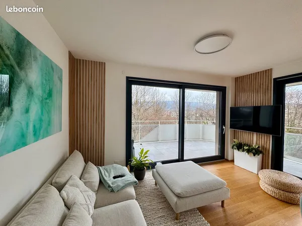 📍 À louer (4 à 6 mois) - T2 meublé avec grand balcon à Pringy (Annecy) 