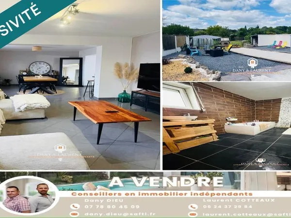jolie maison famillialle entièrement rénové avec un trés beau jardin 