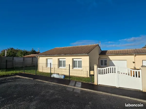 Maison à vendre avec terrain + garage 