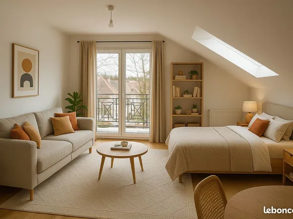 Appartement 1 pièce 30,83 m² + Balcon + Box fermé - Bon état - 3e étage 