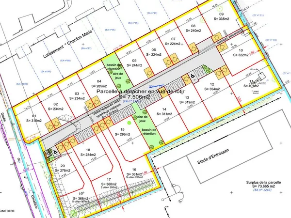 Terrain 361 m² ENTRESSEN 
