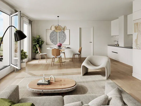 Appartement 3 pièces 61 m² 