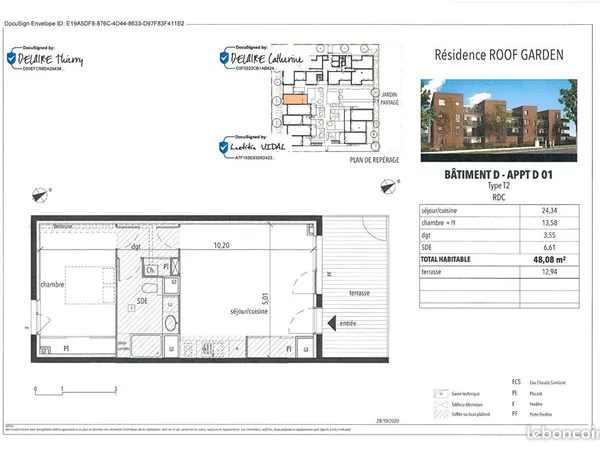Appartement 2 pièces 48 m² 