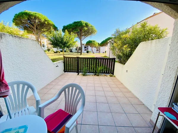 Le Barcarès - Cap Coudalère : Joli appartement en rez-de-jar 
