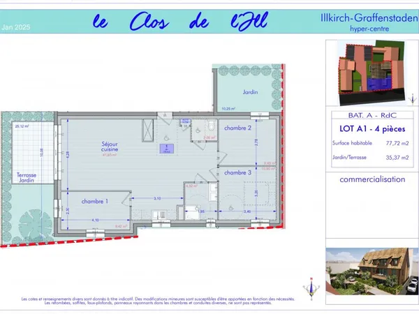 Appartement 4 pièces 78 m² 