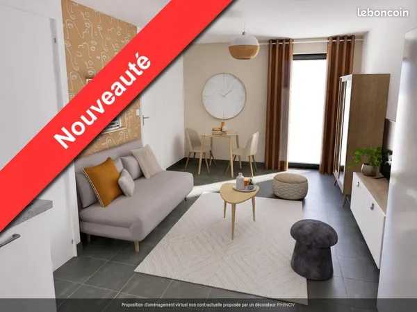 Appartement 2 pièces 34 m² 