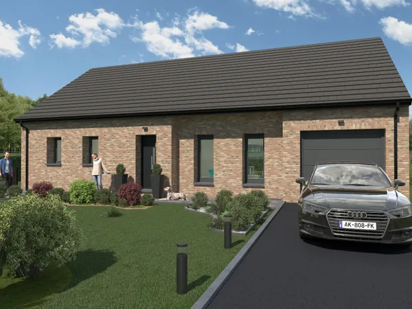 Terrain + maison 102 m² 