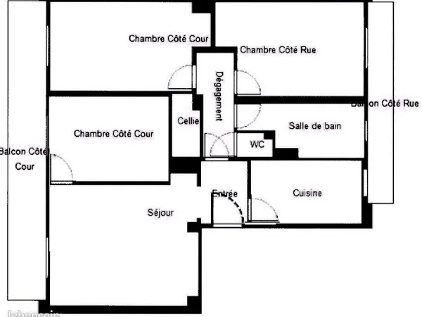 A LOUER, appartement de 4 pièces, 67m², CHOISY LE ROI gondoles nord 
