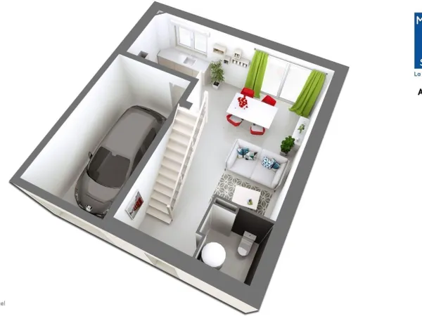 Projet de construction d'une maison 74 m² avec terrain à CERGY (95) 