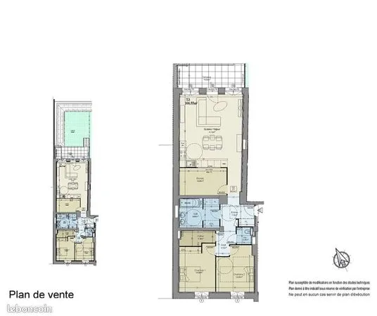 Appartement 4 pièces 107 m² 
