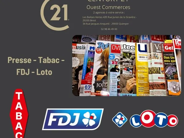 Fonds de commerce tabac 65 m²