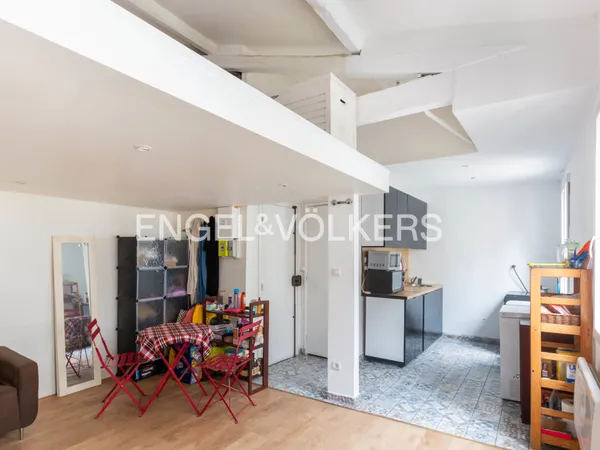 Paris 19ème - Studio avec mezzanine 44 m² 