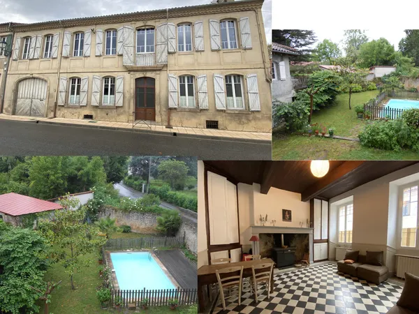 Vends Maison bourgeoise avec jardin, piscine et appartement - 5 chambres, 350m², Masseube (32) 