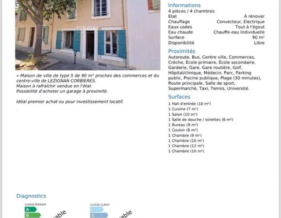 Maison a la vente 