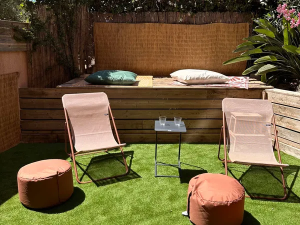Studio location courte durée de JANVIER à AVRIL avec jardin Tamaris bord de mer - possibilité 