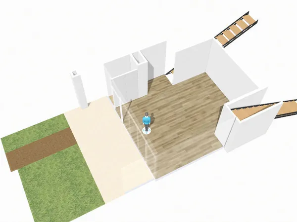Appartement 3 pièces avec jardin, et parking 