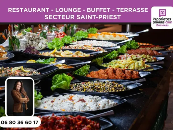 Secteur Saint-Priest, Genas, Corbas - Restaurant / Buffet & Lounge / Terrasse 