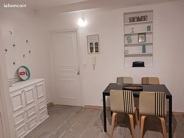 2 pièces meublé 