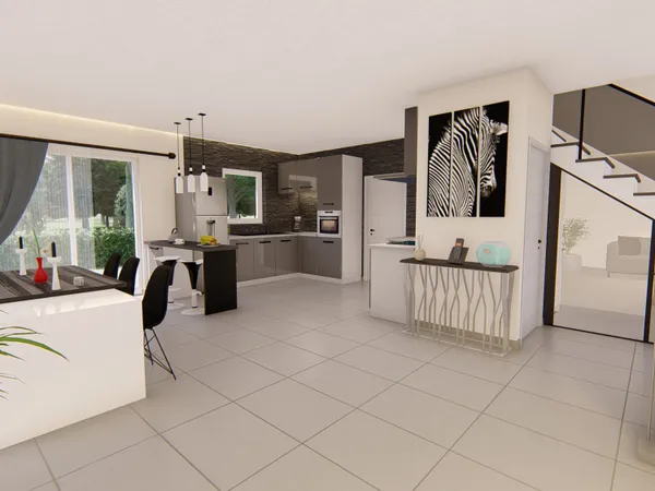 Terrain + maison 133 m² 