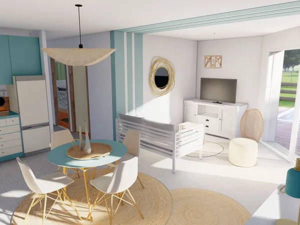 Maison de 60 m2 avec deux chambres plus un garage de 15m2 à Grenade sur Adour 188 500 € 