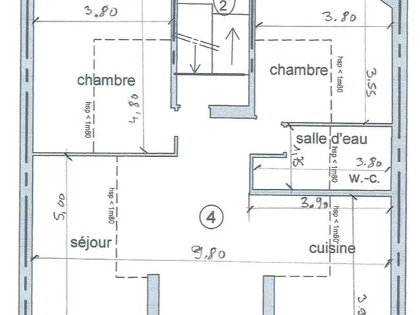 Appartement 3 pièces avec parking 