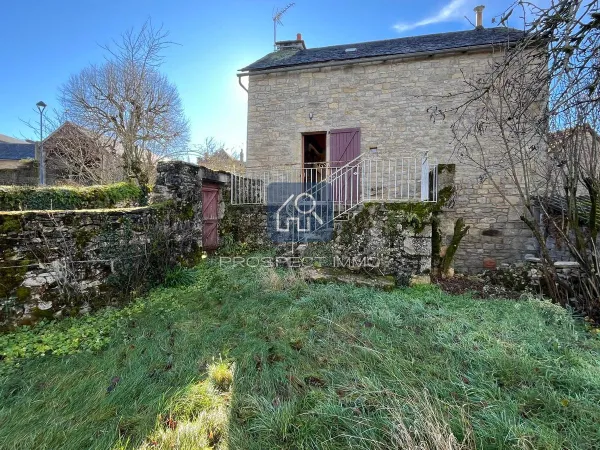 Maison en pierre T3 avec terrain et cave 