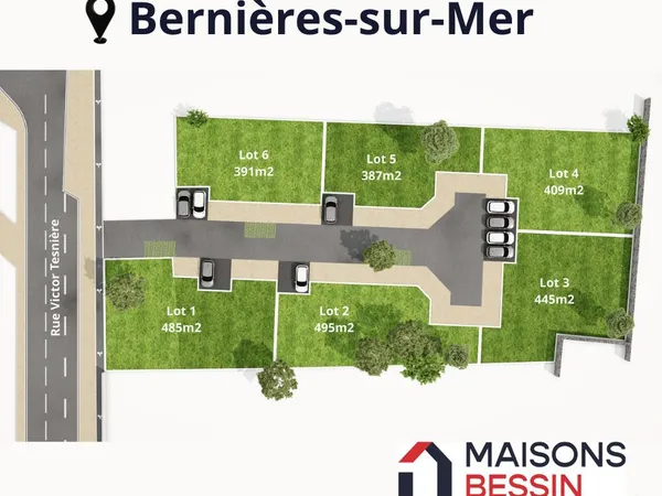 Terrain 387 m² Bernieres Sur Mer 
