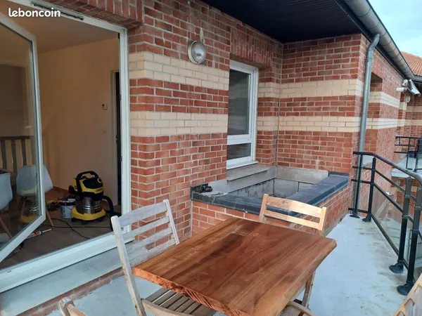 T2 meublé en duplex situé à Villeneuve-d'Ascq, place d'Annappes 
