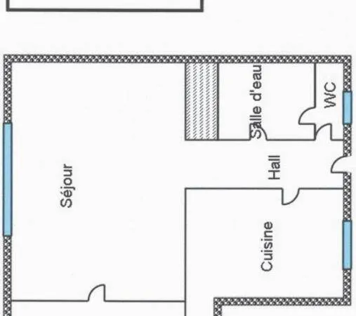 Appartement 2 pièces 43 m² 
